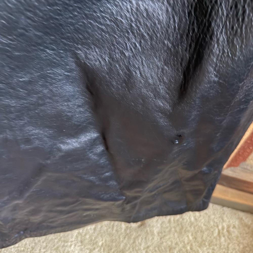 “Vintage 80s Matrix Women’s Leather Trench- Batwing Sleeves” - Picture 11 of 11